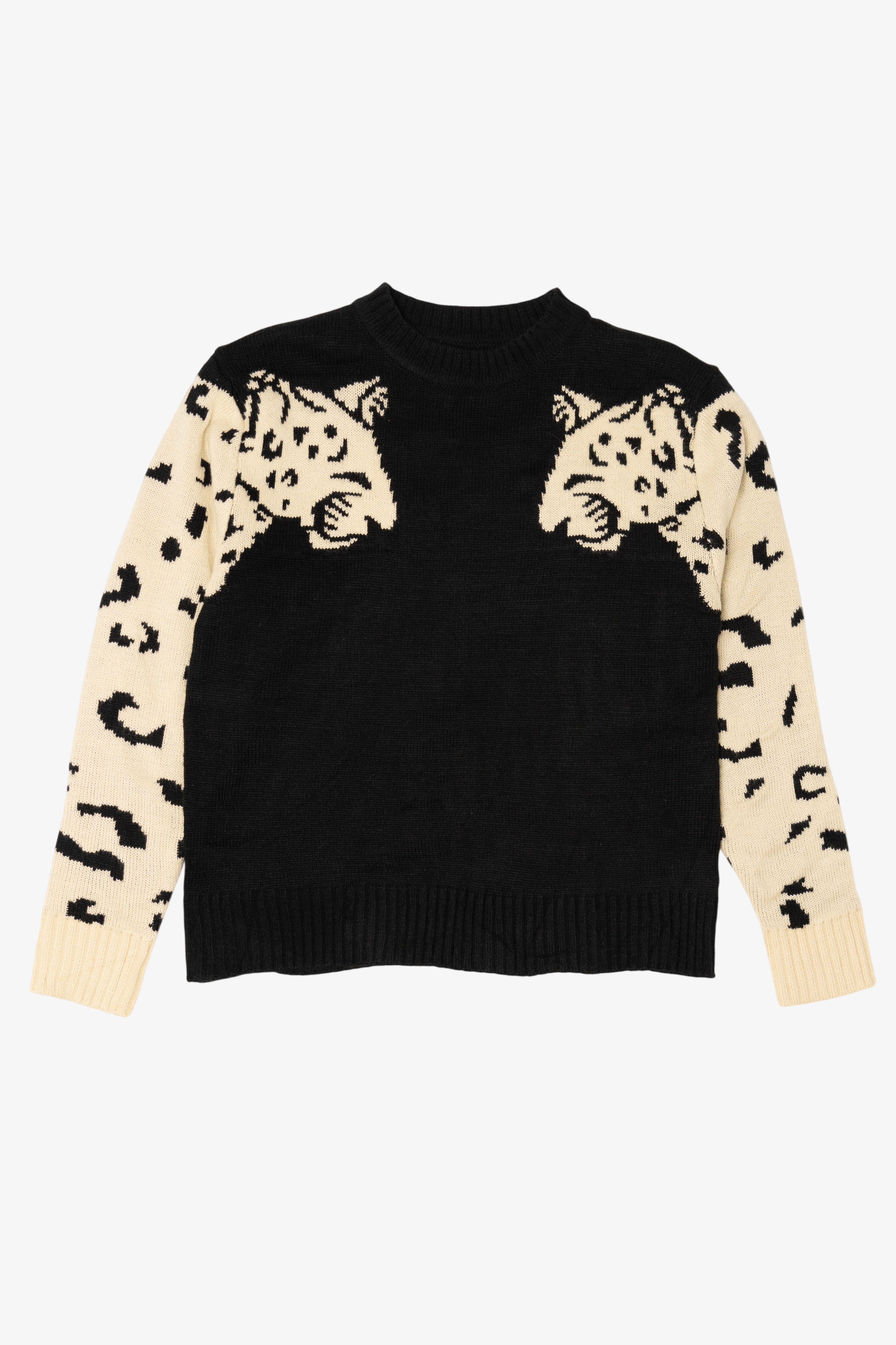 Leopard Sleeves Sweater (2010s)