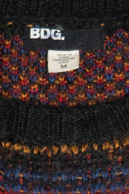 BDG Plaid Chunky Knit Sweater (2020s)