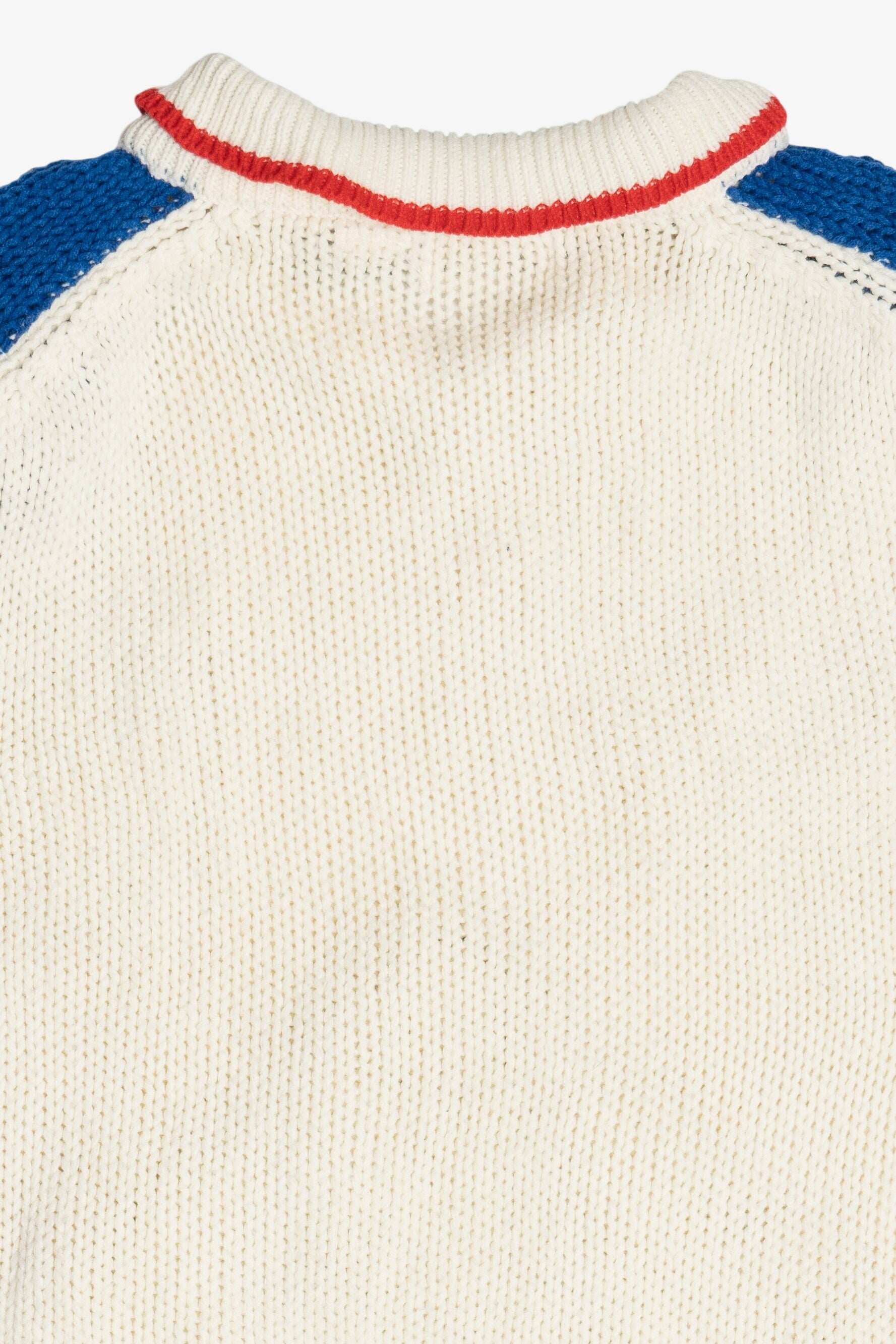 Vintage "Club Scout" Patches Color Block Sweater (1980s)