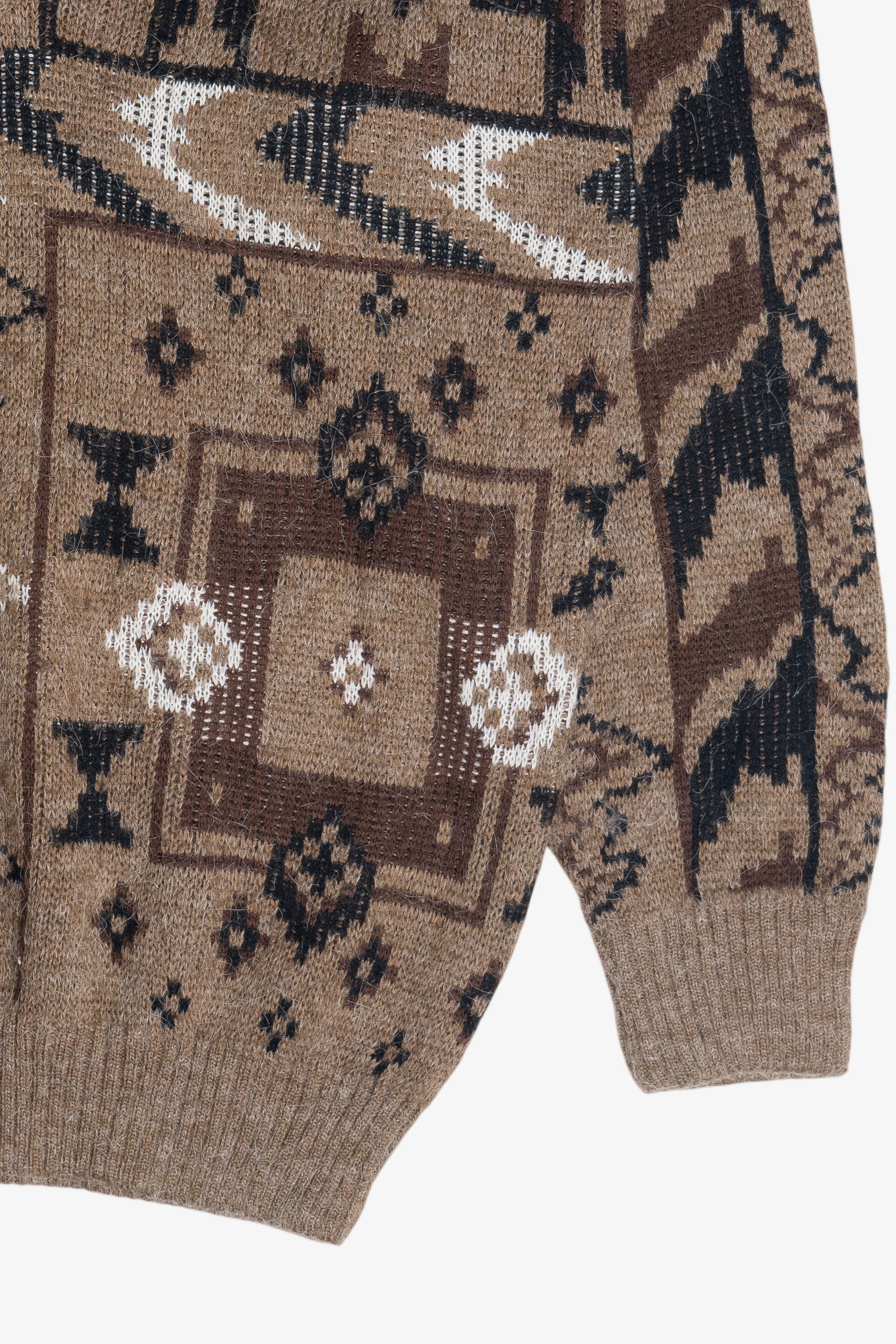 Vintage Gabicci Concept Design V-Neck Graphic Sweater (1980s)
