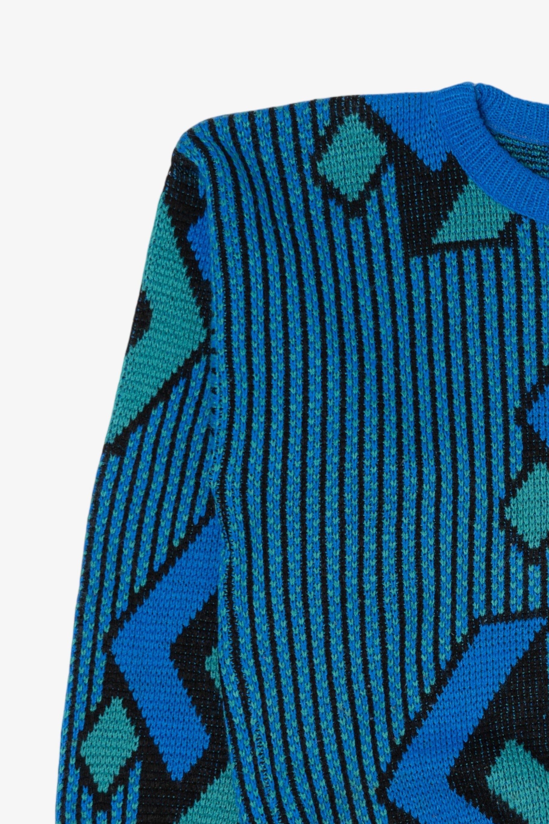 Vintage Blue New Era Graphic Sweater (1980s)