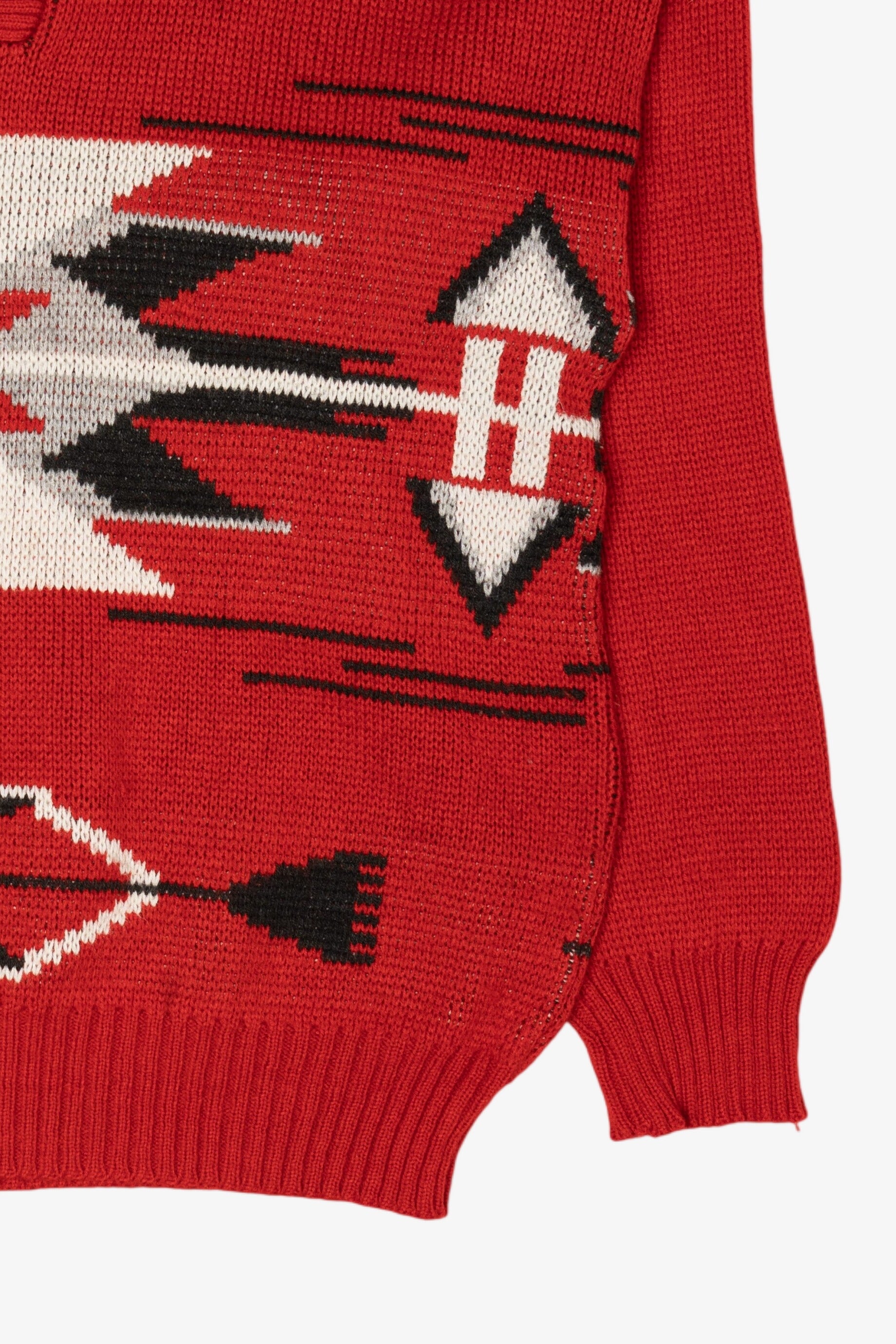 Vintage Red Repage Aztec Graphic Sweater (1990s)