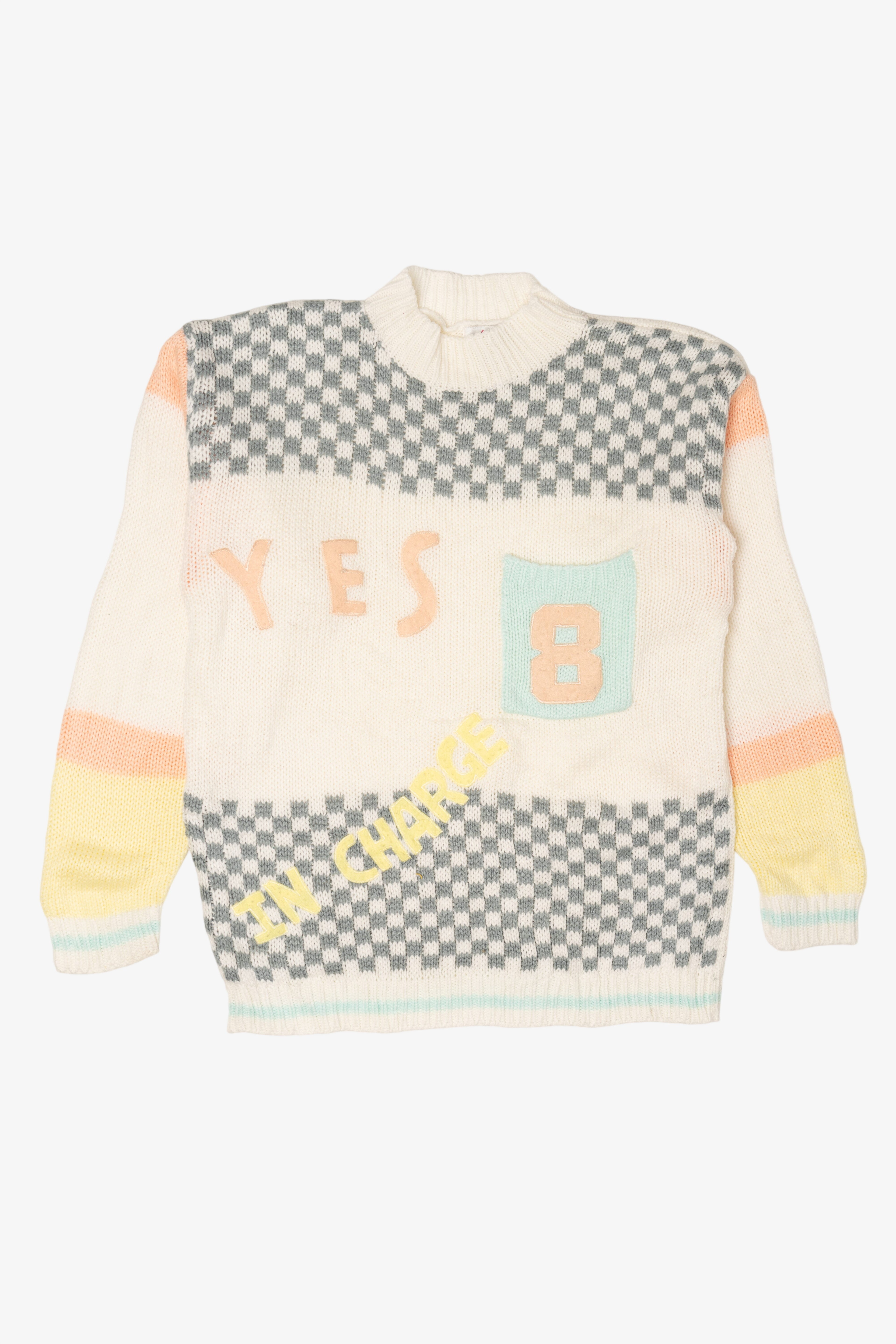 Vintage Cristina "Yes In Charge" 8 Sweater (1980s)
