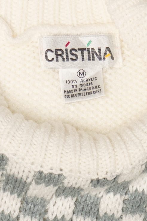Vintage Cristina "Yes In Charge" 8 Sweater (1980s)