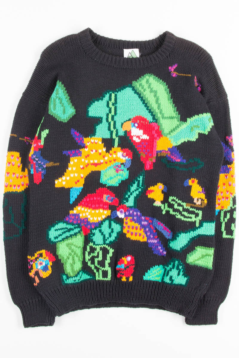 Vintage Parrots Sweater