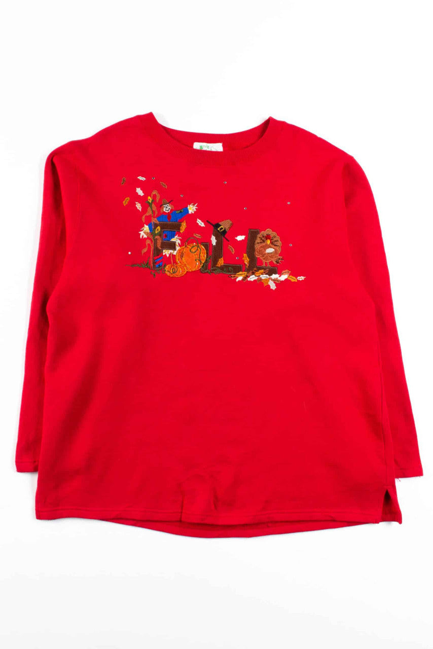 Vintage "Fall" Spellout Sweatshirt