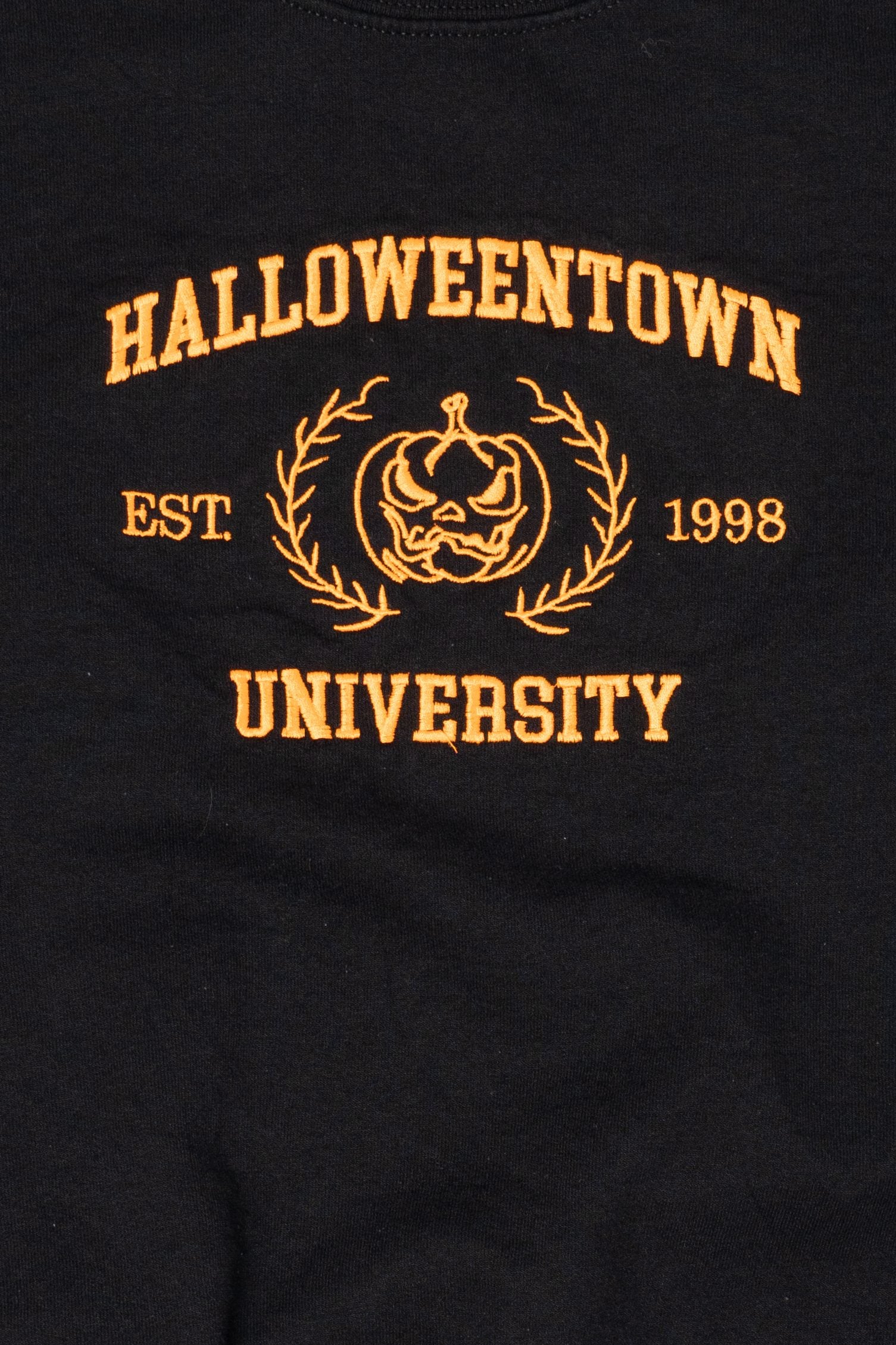 Black "Halloweentown University" Halloween Sweatshirt (2010s)