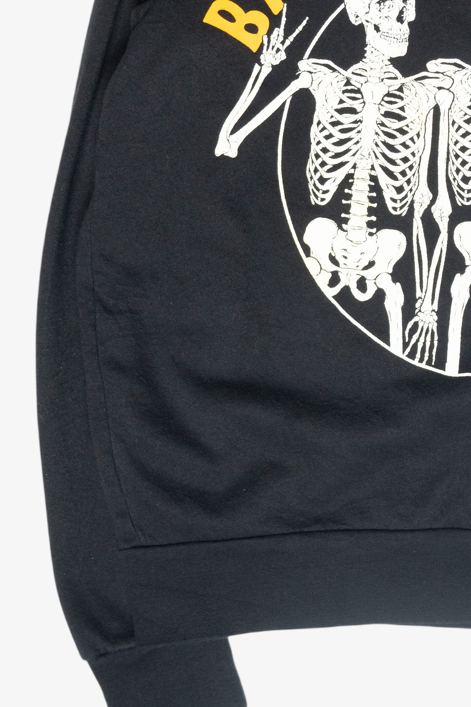 "Bad to the Bone" Skeletons Halloween Sweatshirt (2010s)