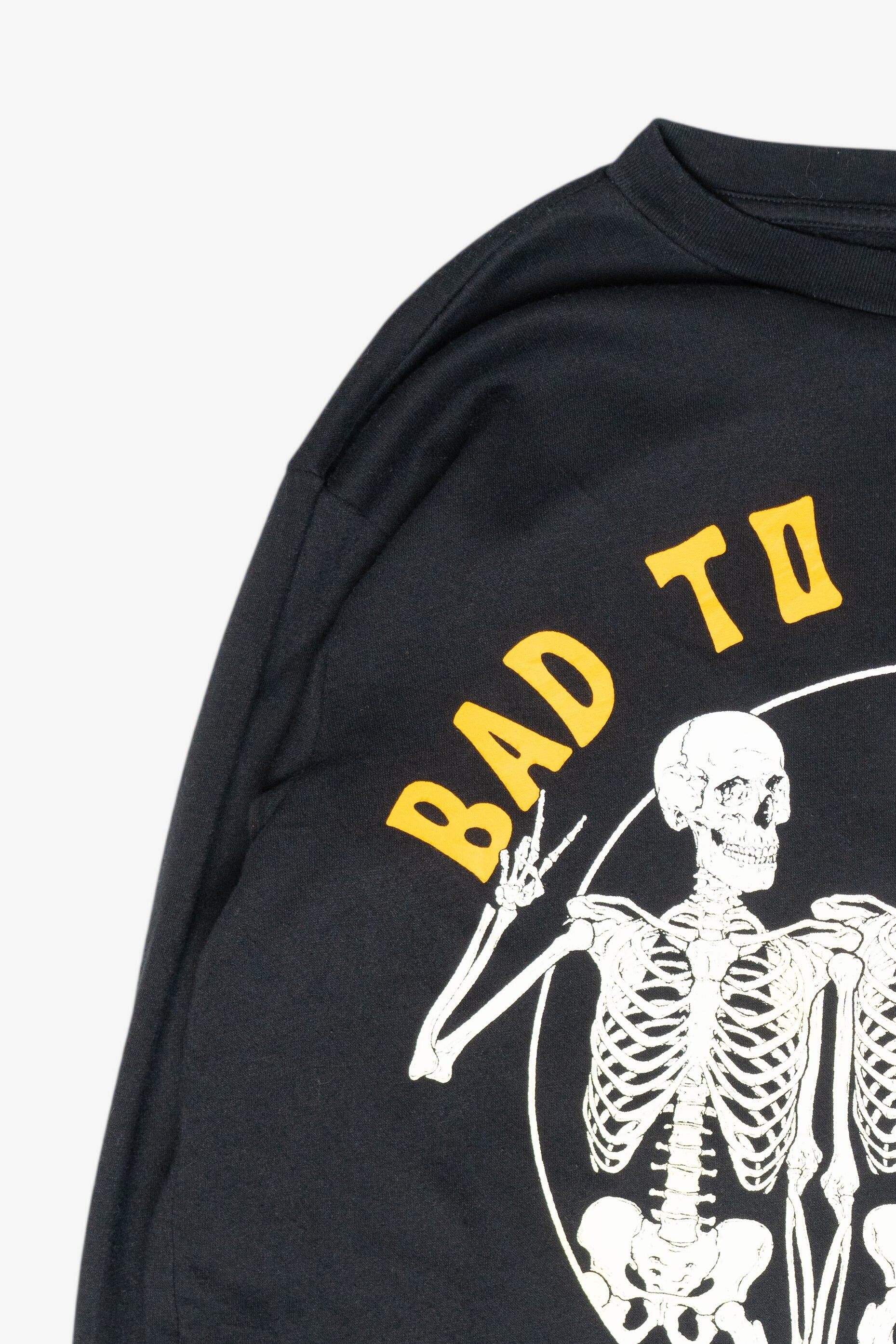 "Bad to the Bone" Skeletons Halloween Sweatshirt (2010s)