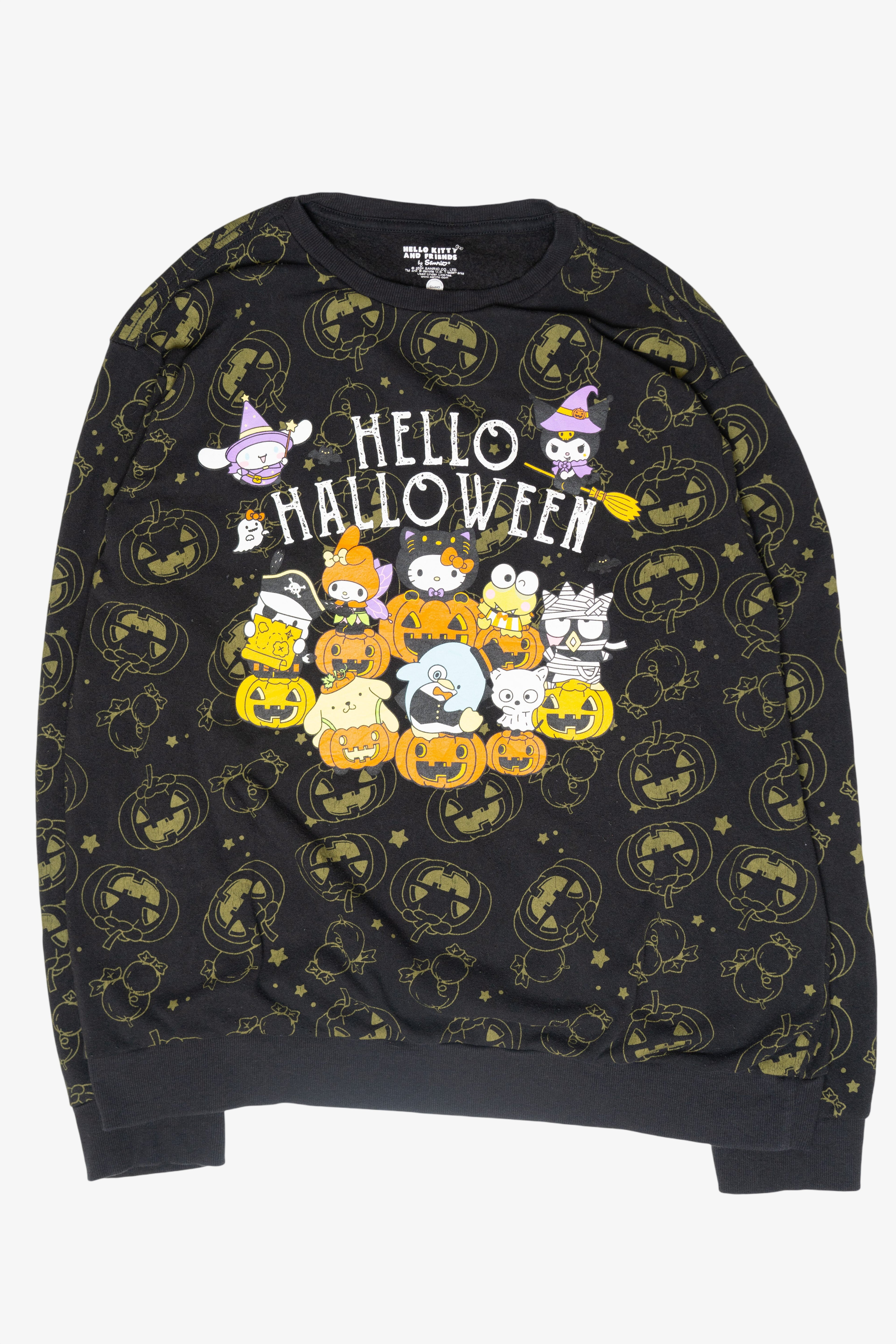 "Hello Halloween" Sanrio Halloween Sweatshirt (2010s)