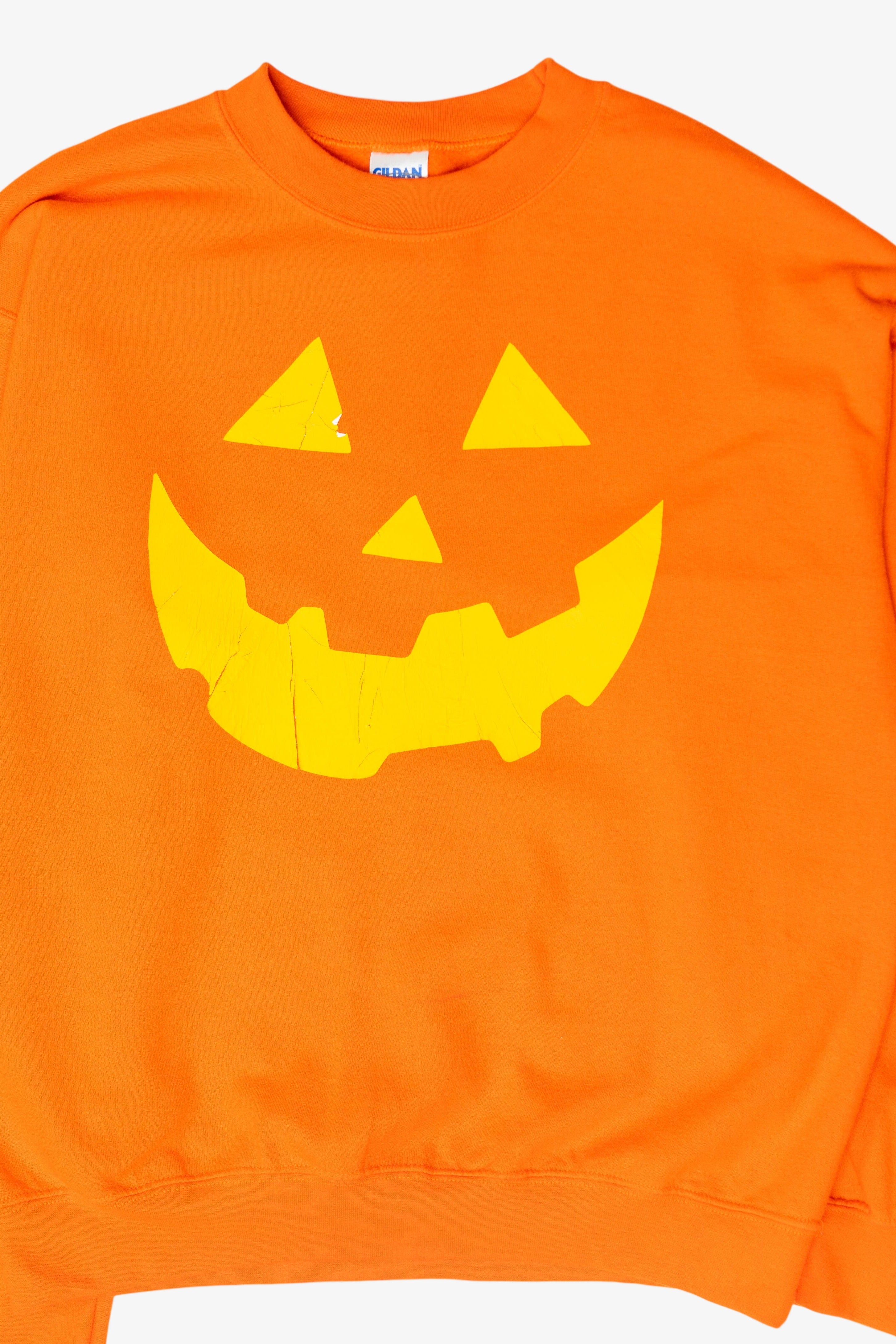 Jack O' Lantern Face Vintage Halloween Sweatshirt (2000s)