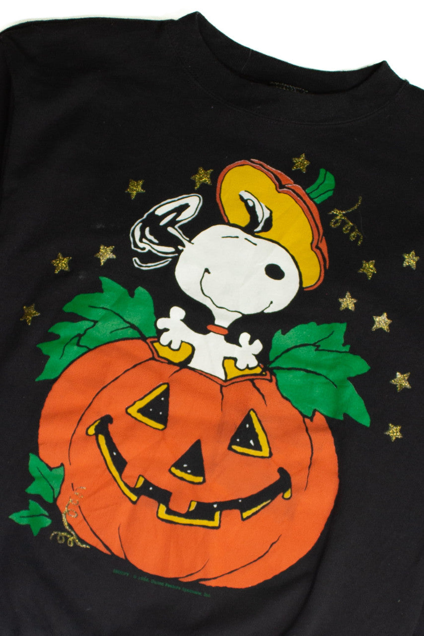 Vintage Snoopy Pumpkin Halloween Sweatshirt (1990s)