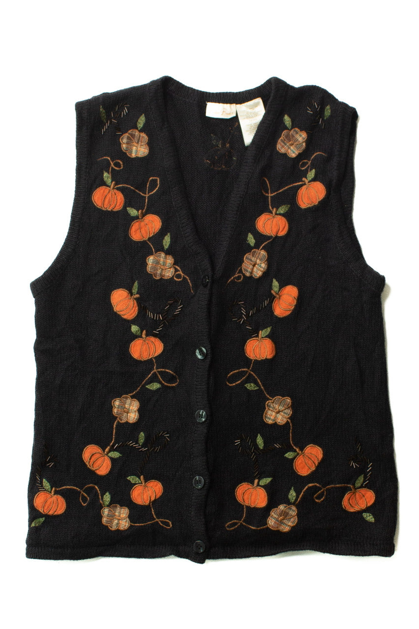 Vintage Pumpkin Vines Halloween Sweater (1990s)