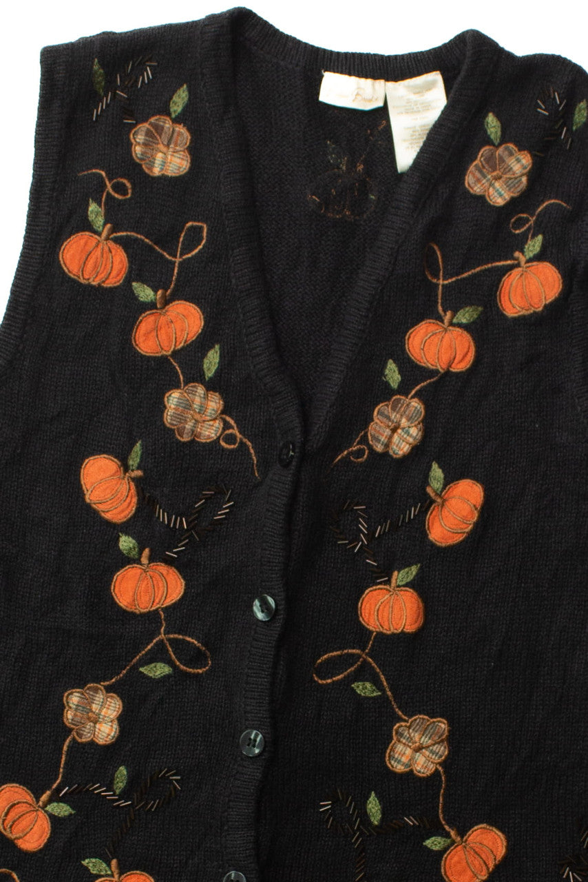 Vintage Pumpkin Vines Halloween Sweater (1990s)