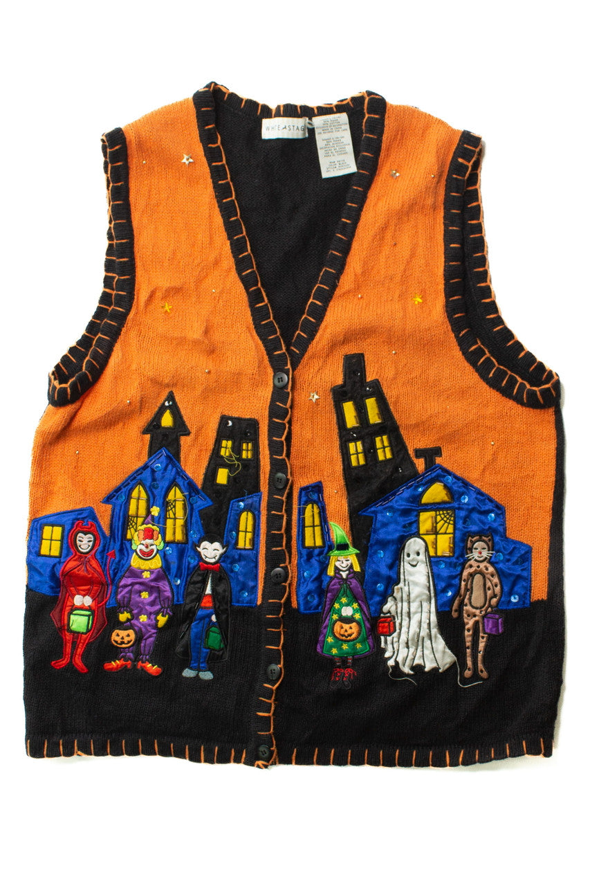Vintage Trick Or Treat City Halloween Vest (1990s)