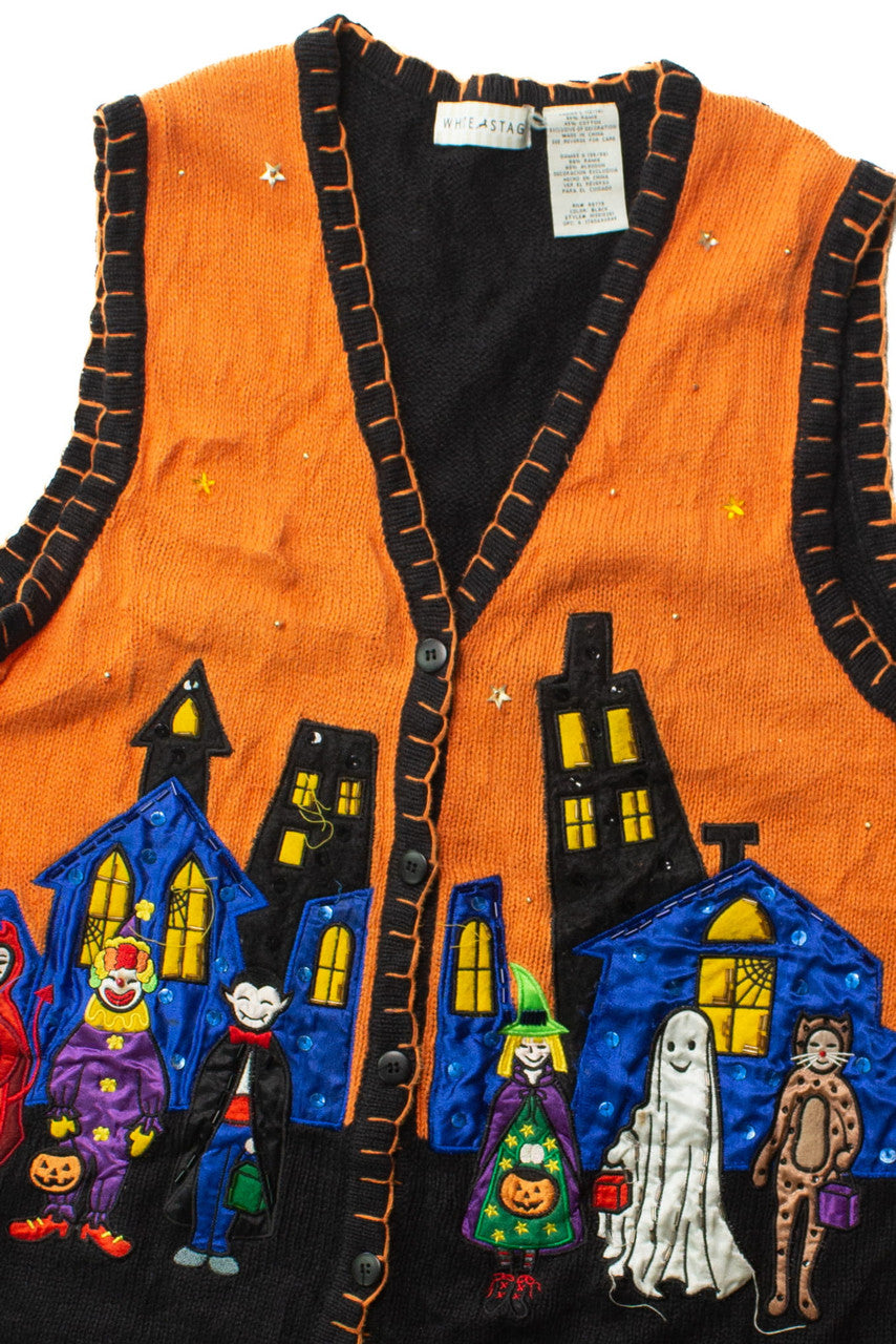 Vintage Trick Or Treat City Halloween Vest (1990s)