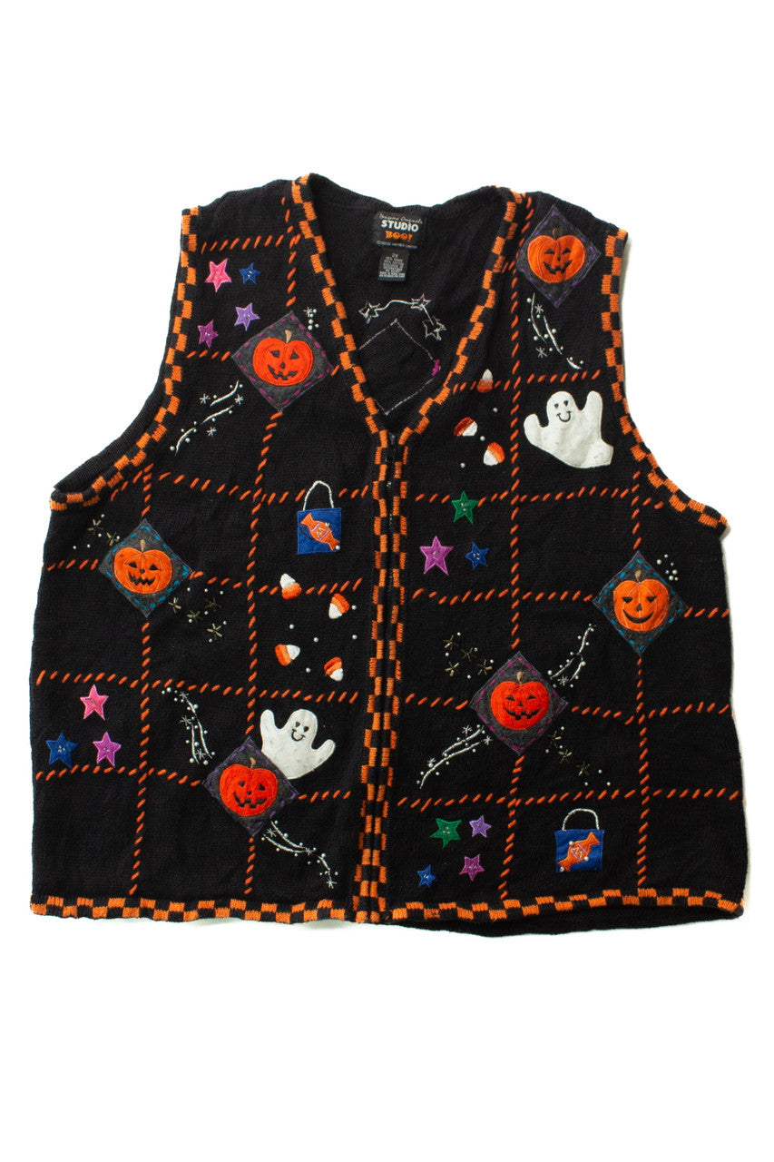 Vintage Squares Halloween Vest (1990s)