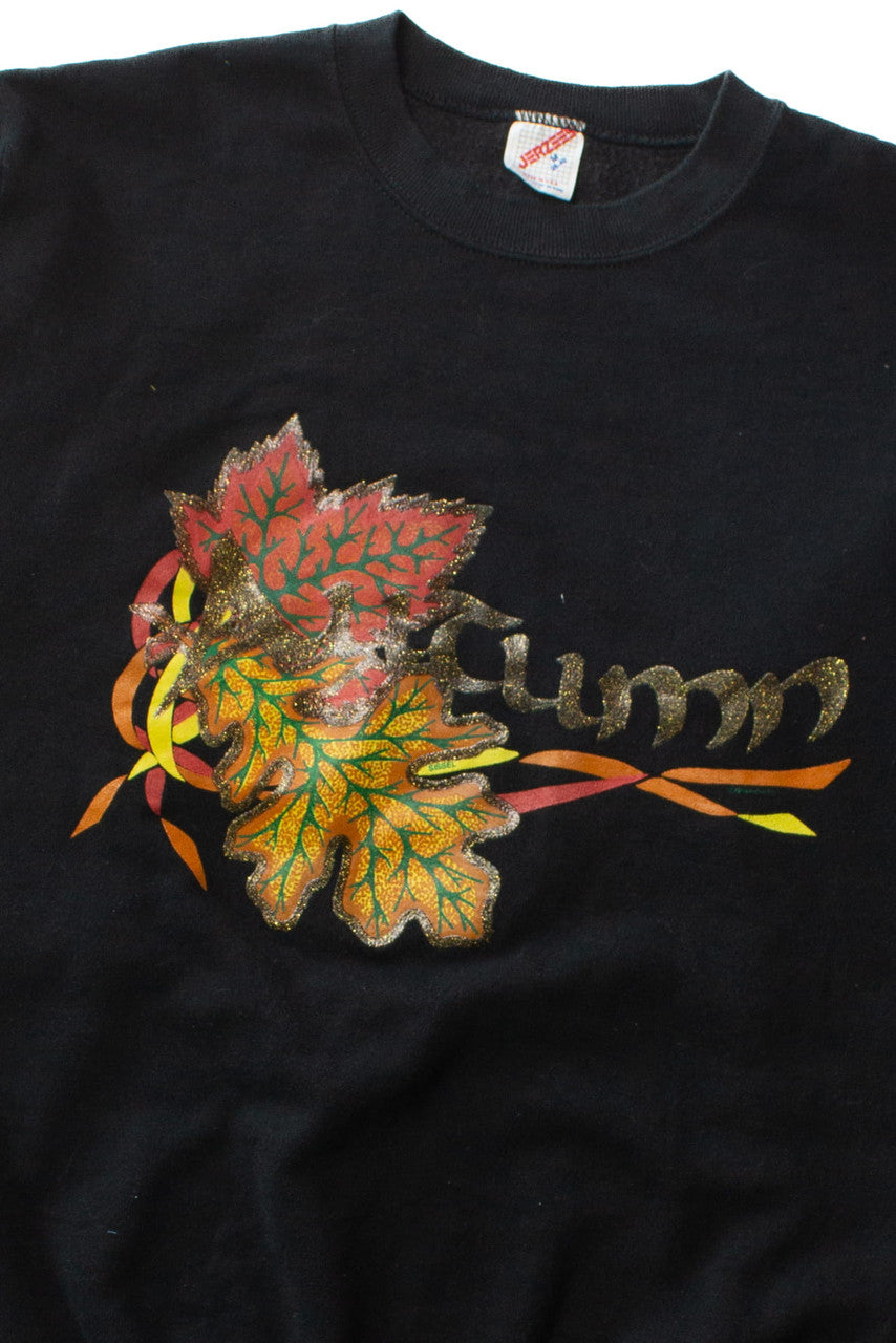 Vintage Autumn Leaves Fall Sweatshirt (1990s)
