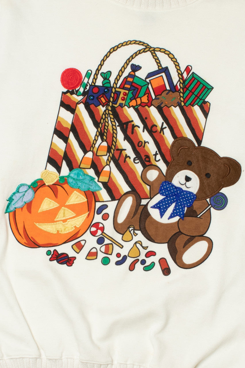 Vintage "Trick Or Treat" Candy Haul Halloween Sweater