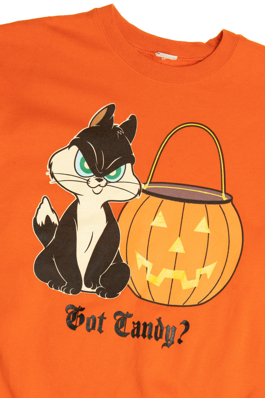Vintage "Got Candy?" Looney Tunes Penelope Cat Halloween Sweater