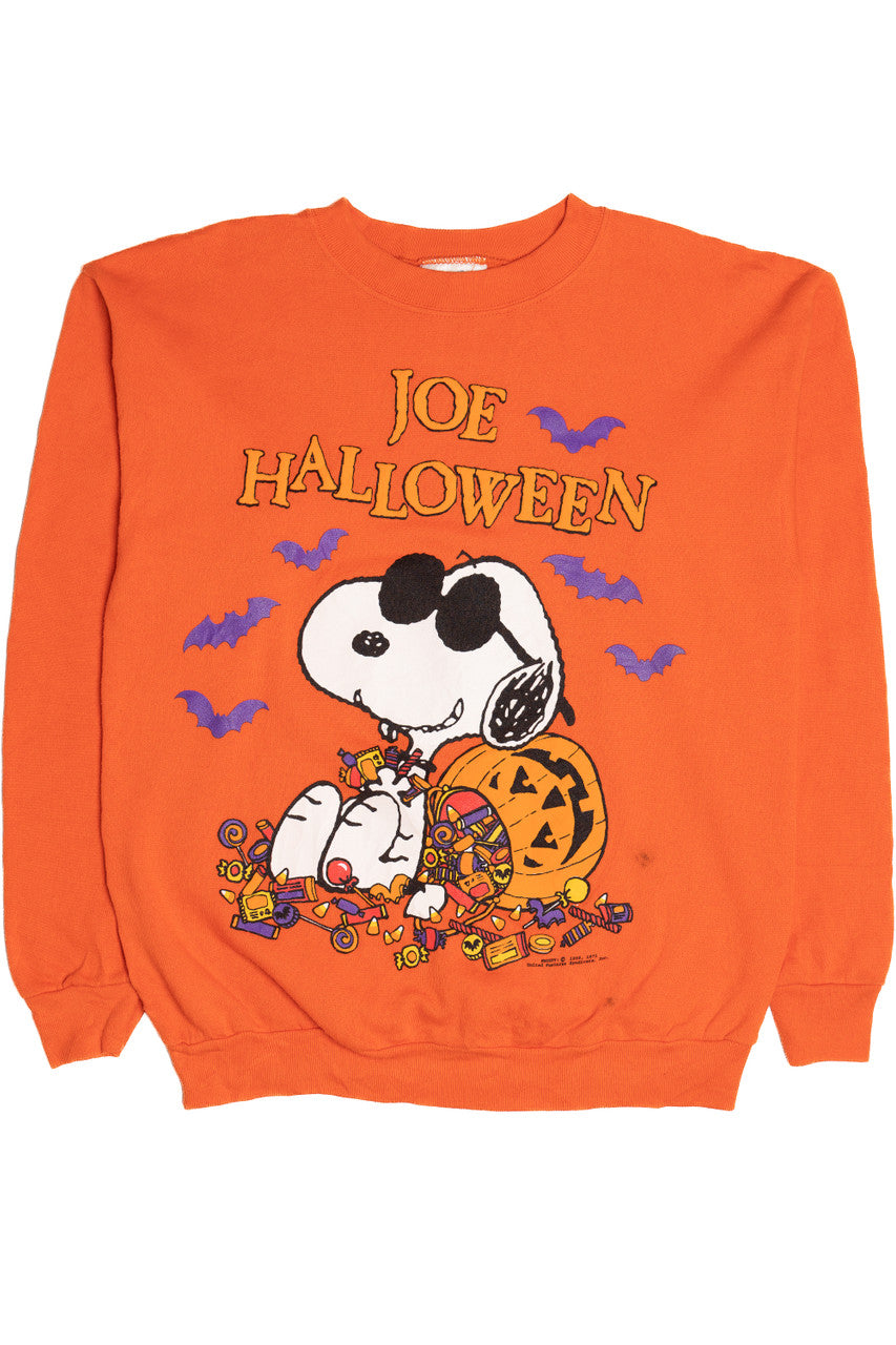 Vintage "Joe Halloween" Snoopy Joe Cool Candy Haul Peanuts Halloween Sweater