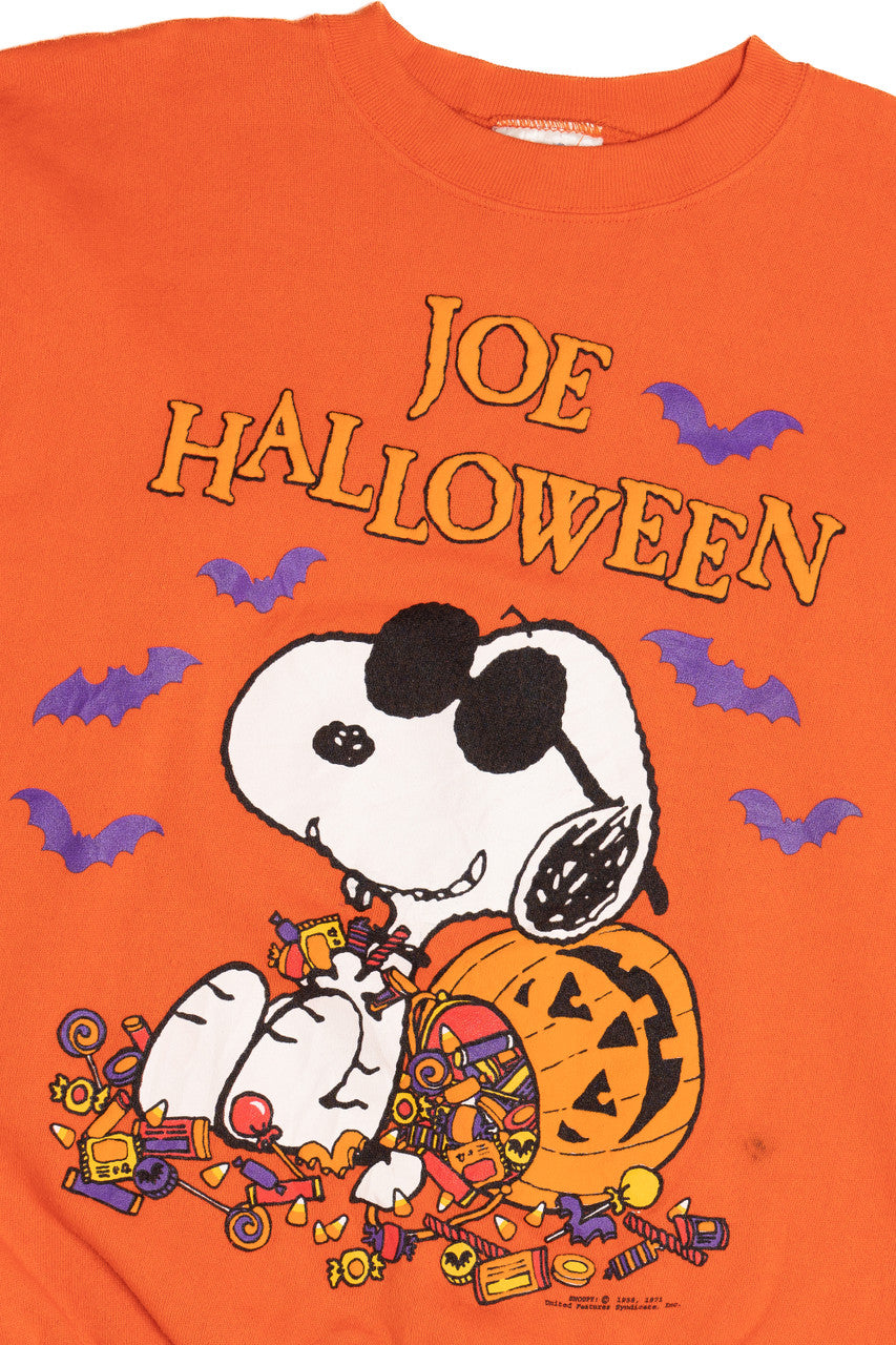 Vintage "Joe Halloween" Snoopy Joe Cool Candy Haul Peanuts Halloween Sweater