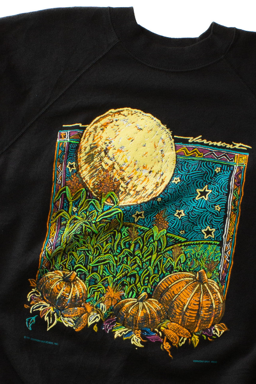 Vintage Vermont Pumpkin Patch Fall Sweatshirt (1990s)