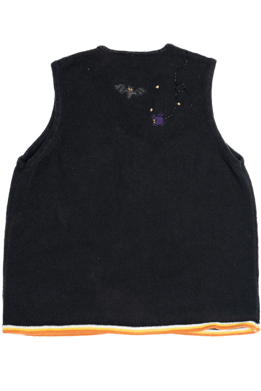 Vintage Bats & Jack-O-Lanterns Halloween Vest