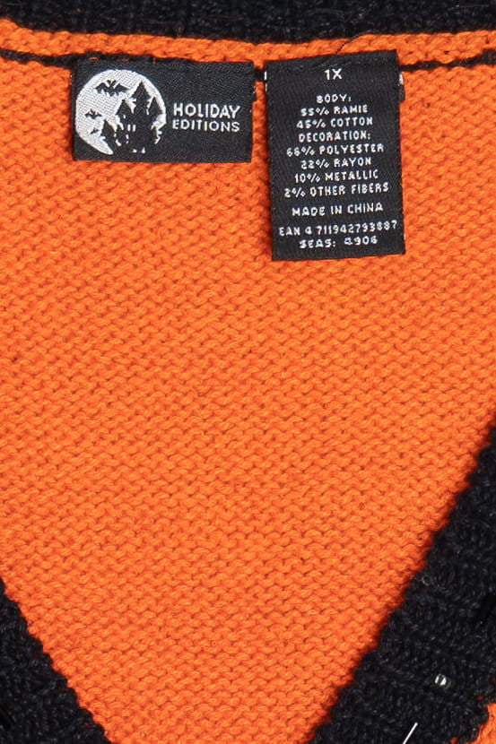 Vintage Haunted House Halloween Sweater 694