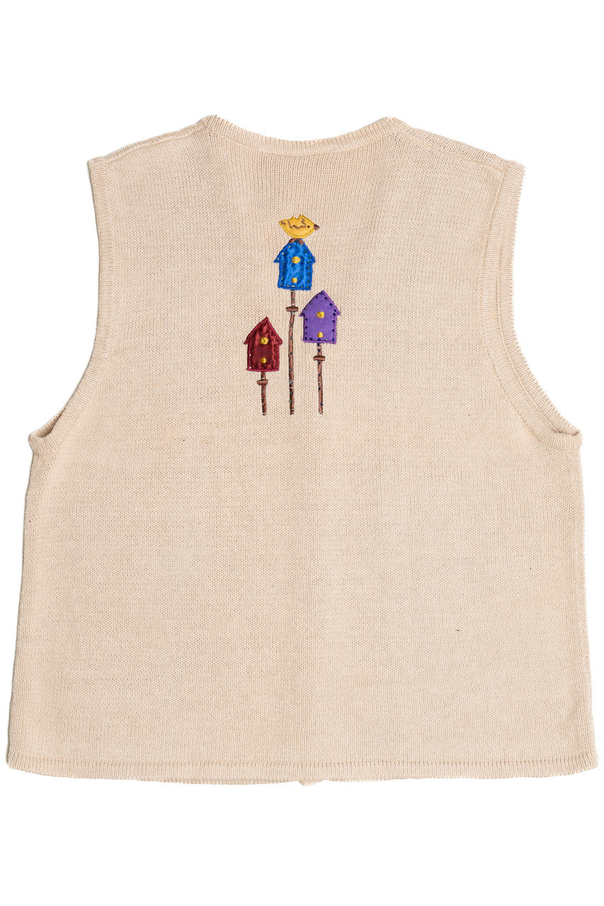 Vintage Scarecrow Fall Harvest Sweater Vest