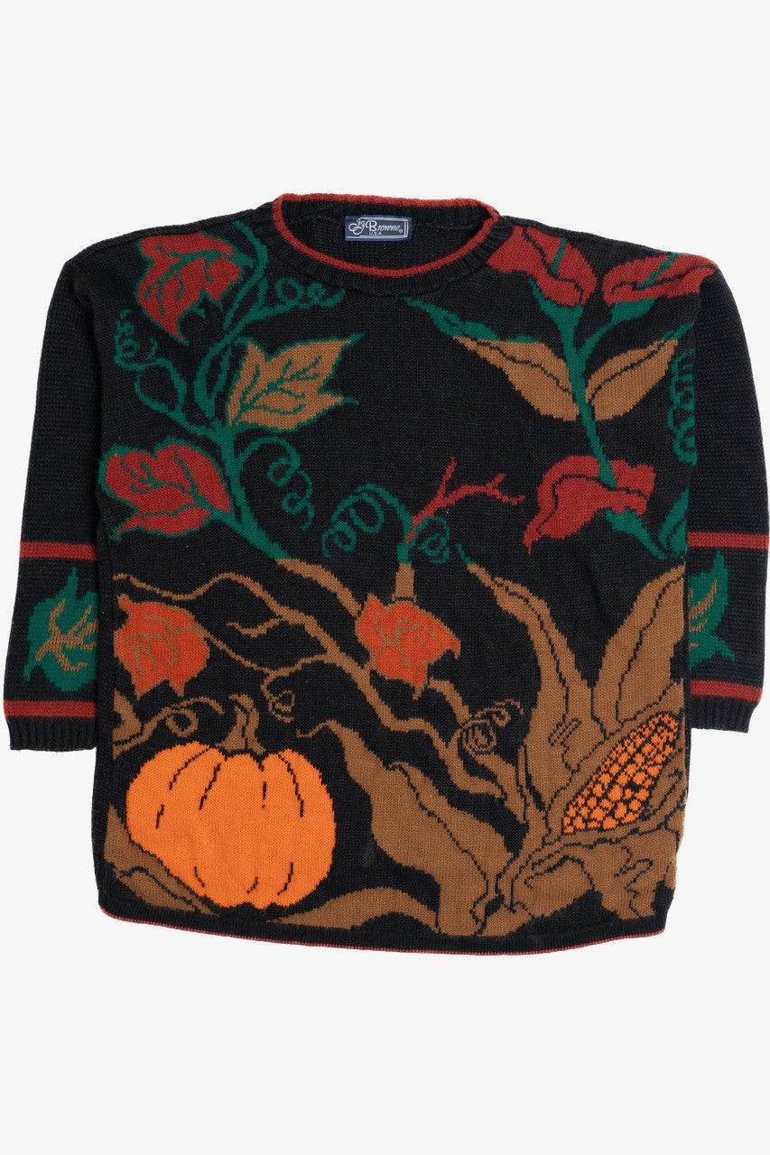 Vintage Fall Harvest JJ Browne Halloween Sweater (1980s)