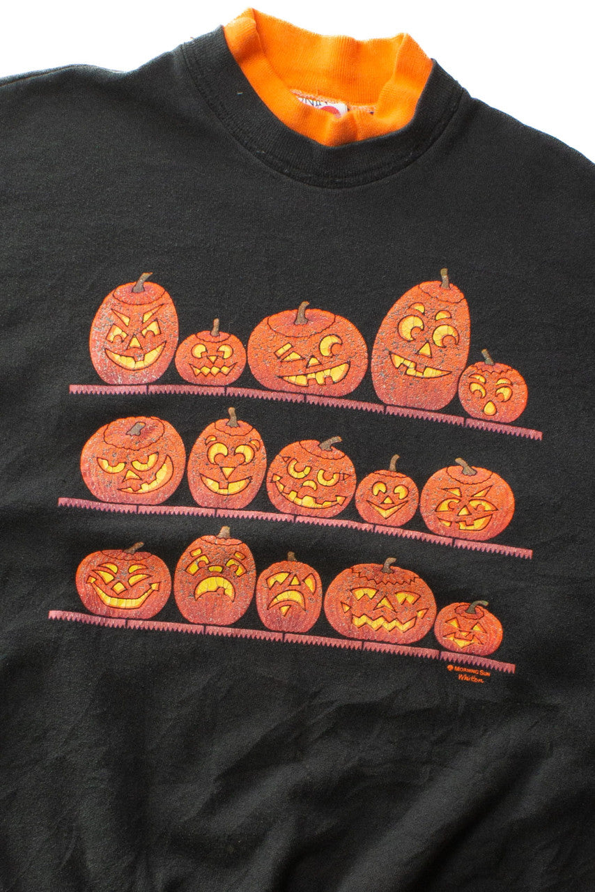 Vintage Jack o'Lantern Shelves Halloween Sweatshirt (1990s) 752