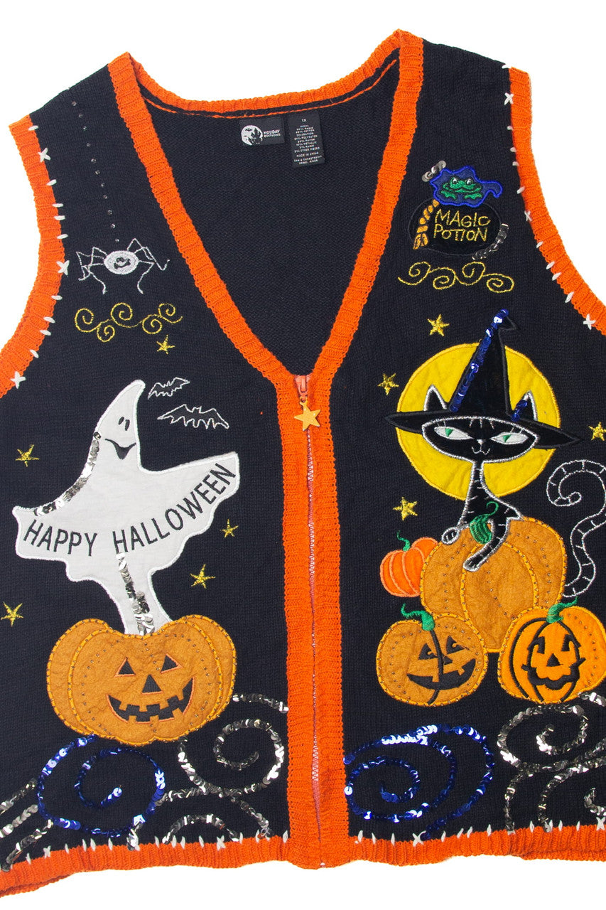 Vintage Holiday Editions "Happy Halloween" Sweater