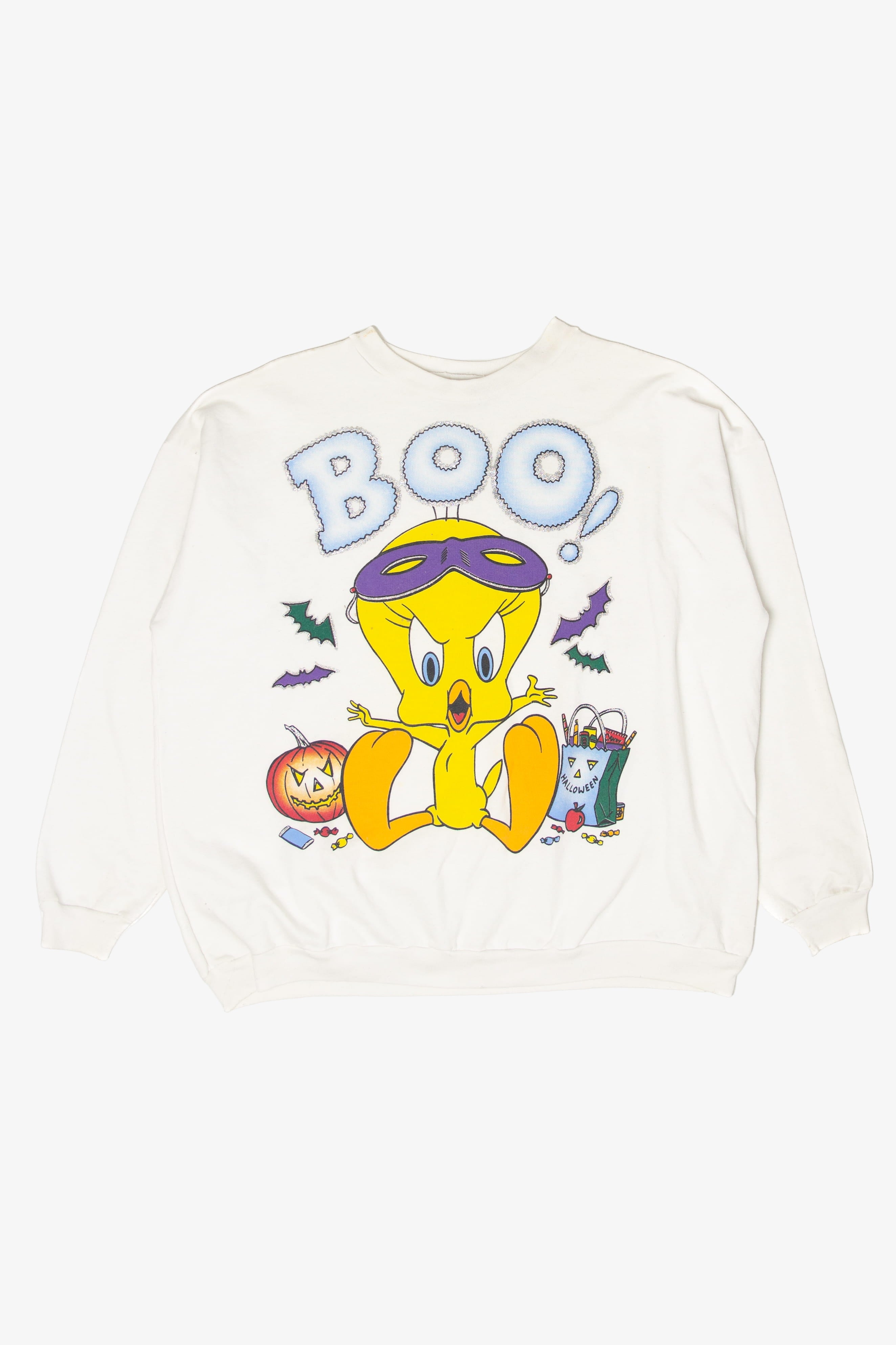 Vintage Tweety Bird "Boo!" Halloween Sweater (1990s)