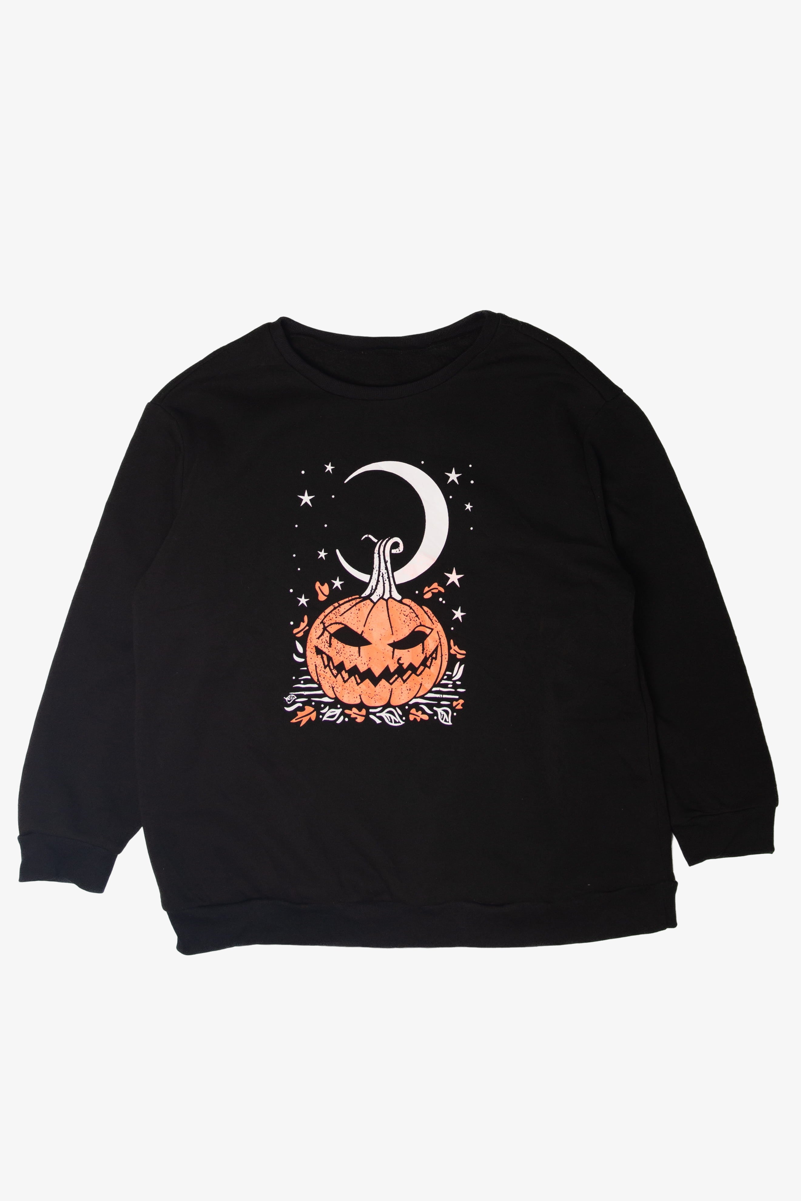 Pumpkin Under Moon Halloween Sweater