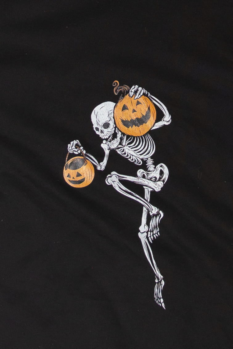 Skeleton With Pumpkins Halloween Sweater
