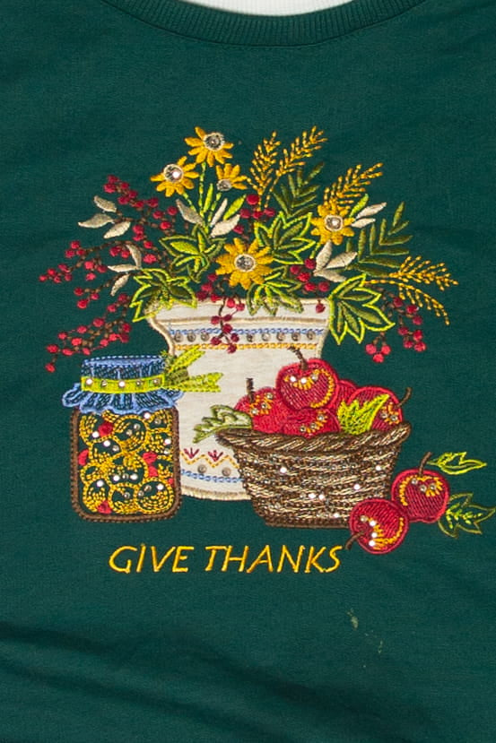 "Give Thanks" Autumn Harvest Sweater