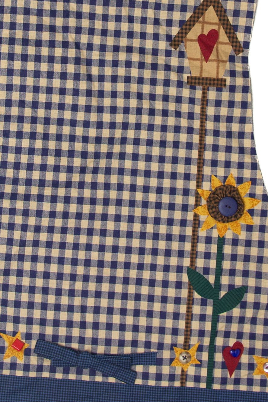 Vintage Sunflower Buttons Autumn Harvest Vest (1990s)