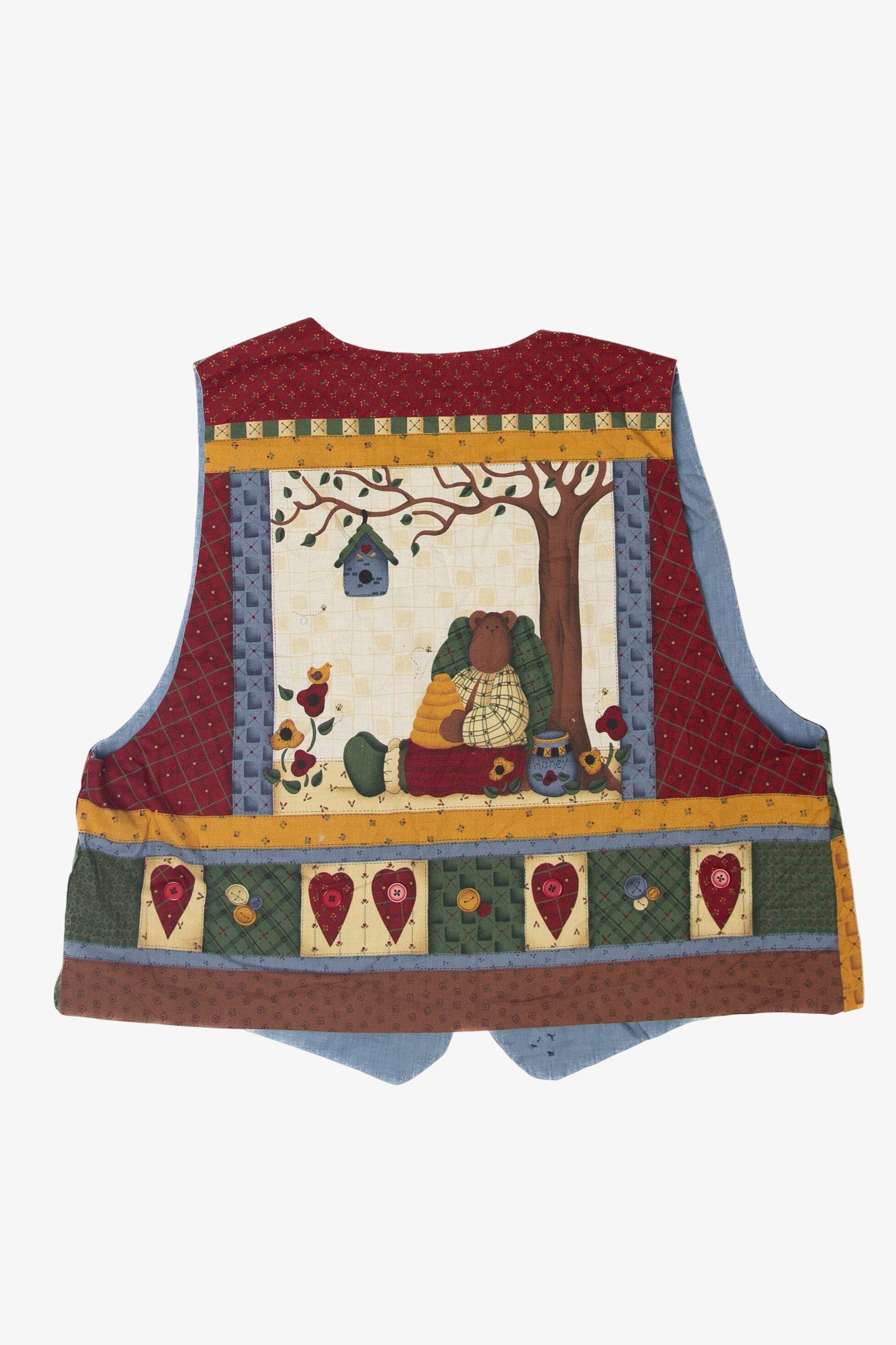 Vintage "Country Bears At Heart" Autumn Harvest Vest (1990s)