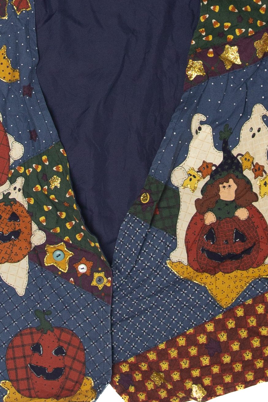 Vintage "Magic In The Night" Halloween Vest (1990s)