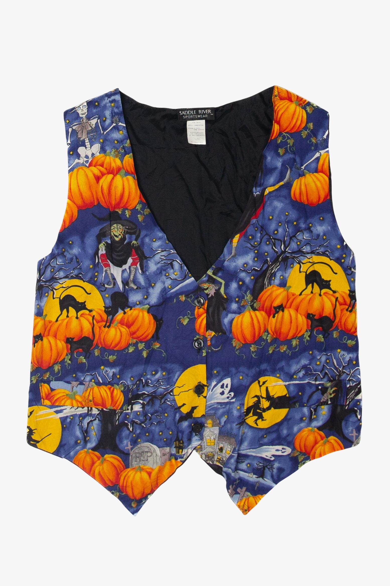 Vintage Saddle River Halloween Vest (1990s)