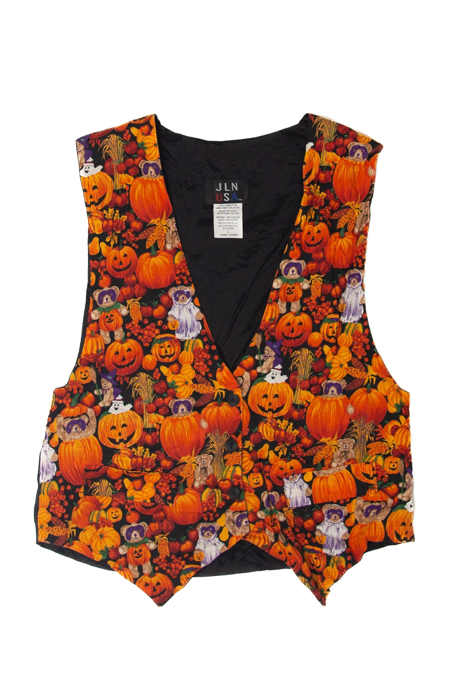Vintage JLN USA Halloween Vest (1990s)