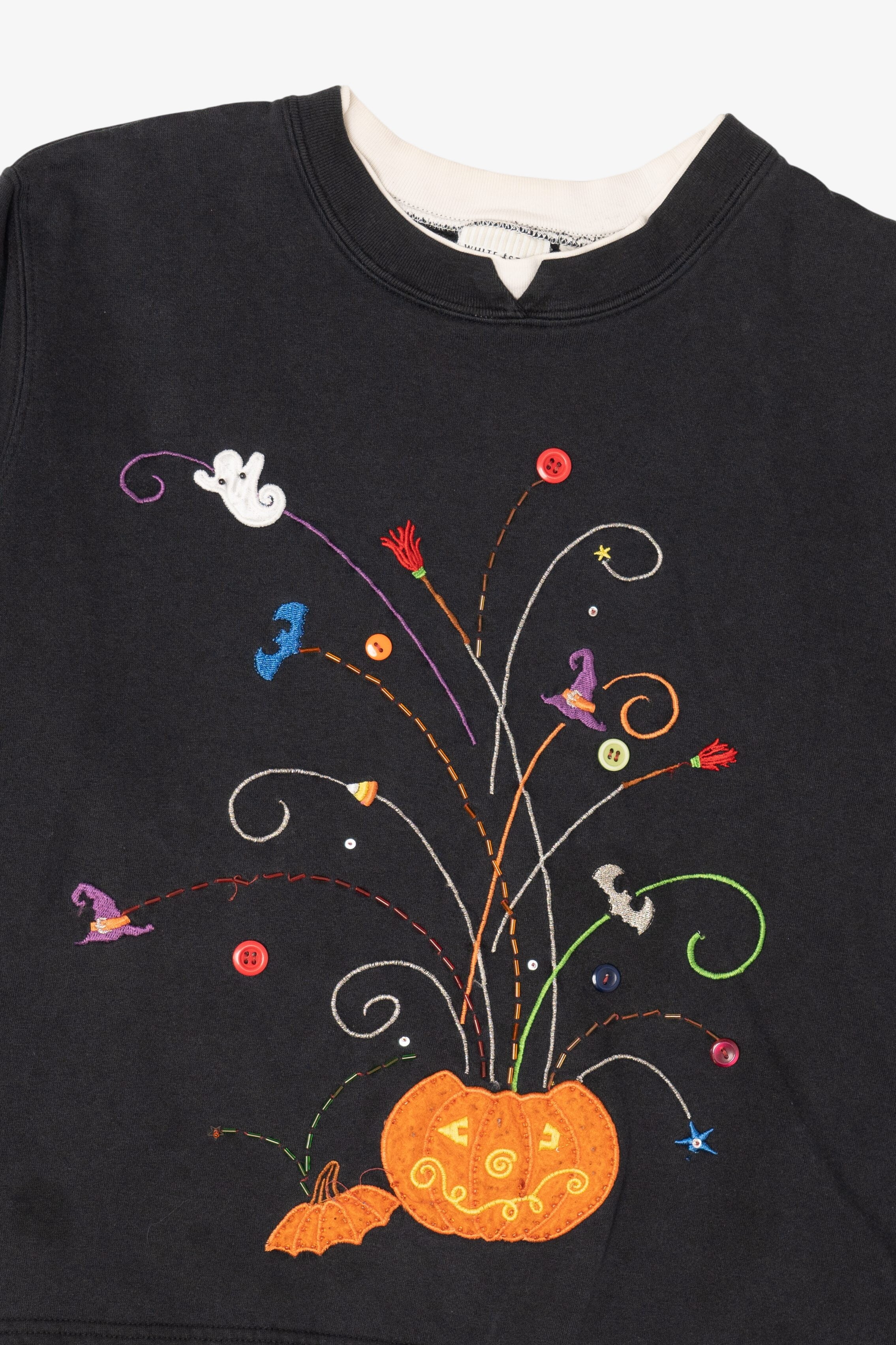 Vintage Pumpkin Fireworks White Stag Sweatshirt (2000s)