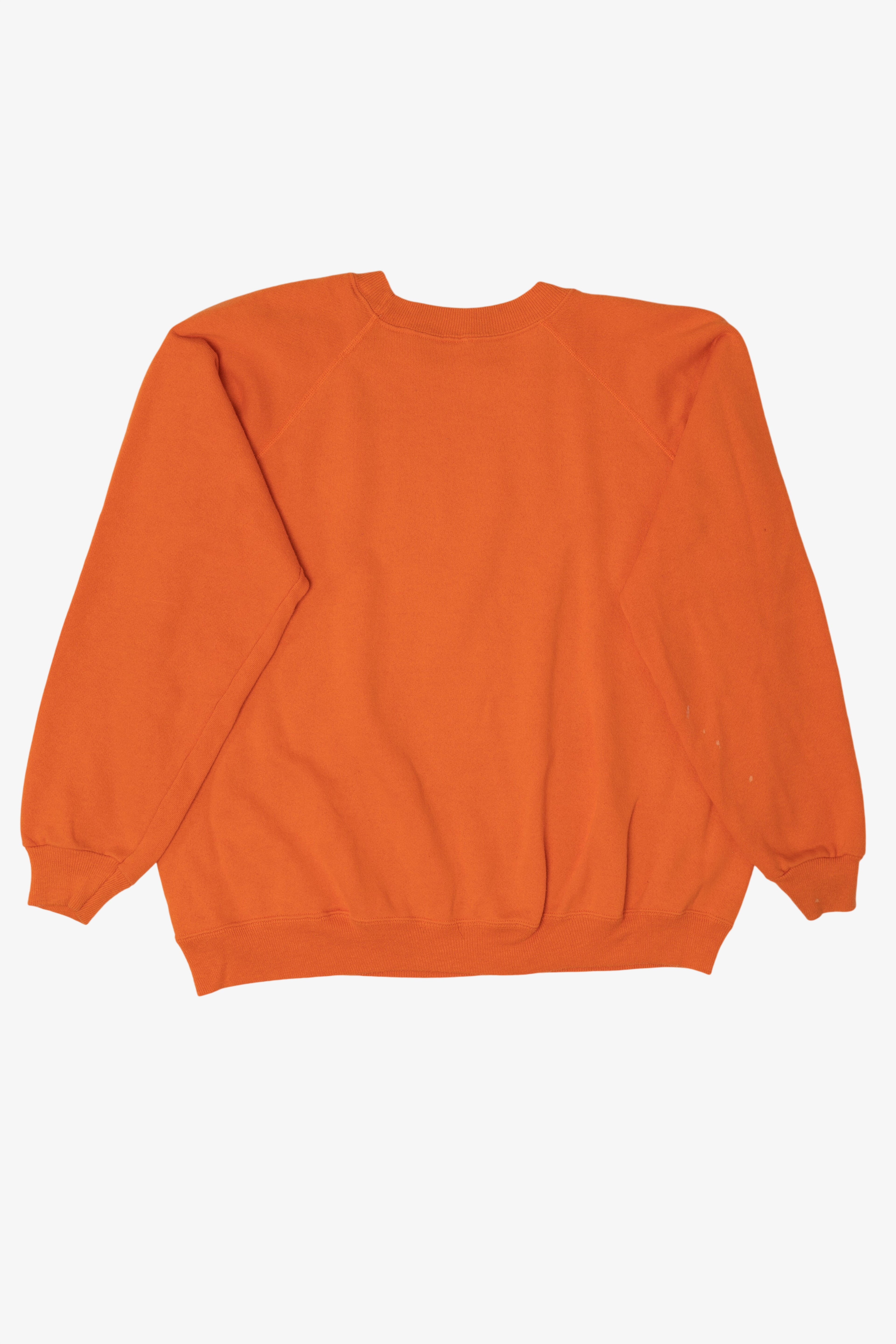 Vintage Orange Scarecrow "Hug A Pumpkin" Raglan Sweatshirt (1990s)