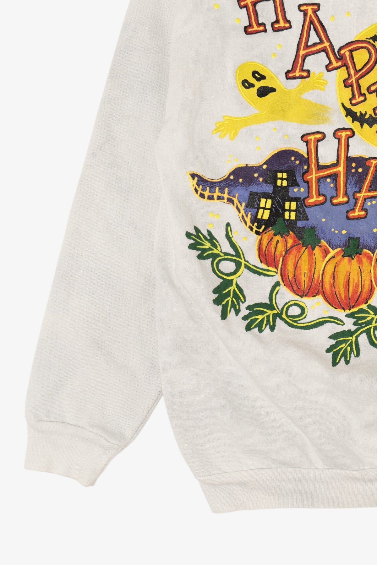 Vintage "Happy Halloween" Ghosts In Pumpkin Field Sweatshirt (1990s)
