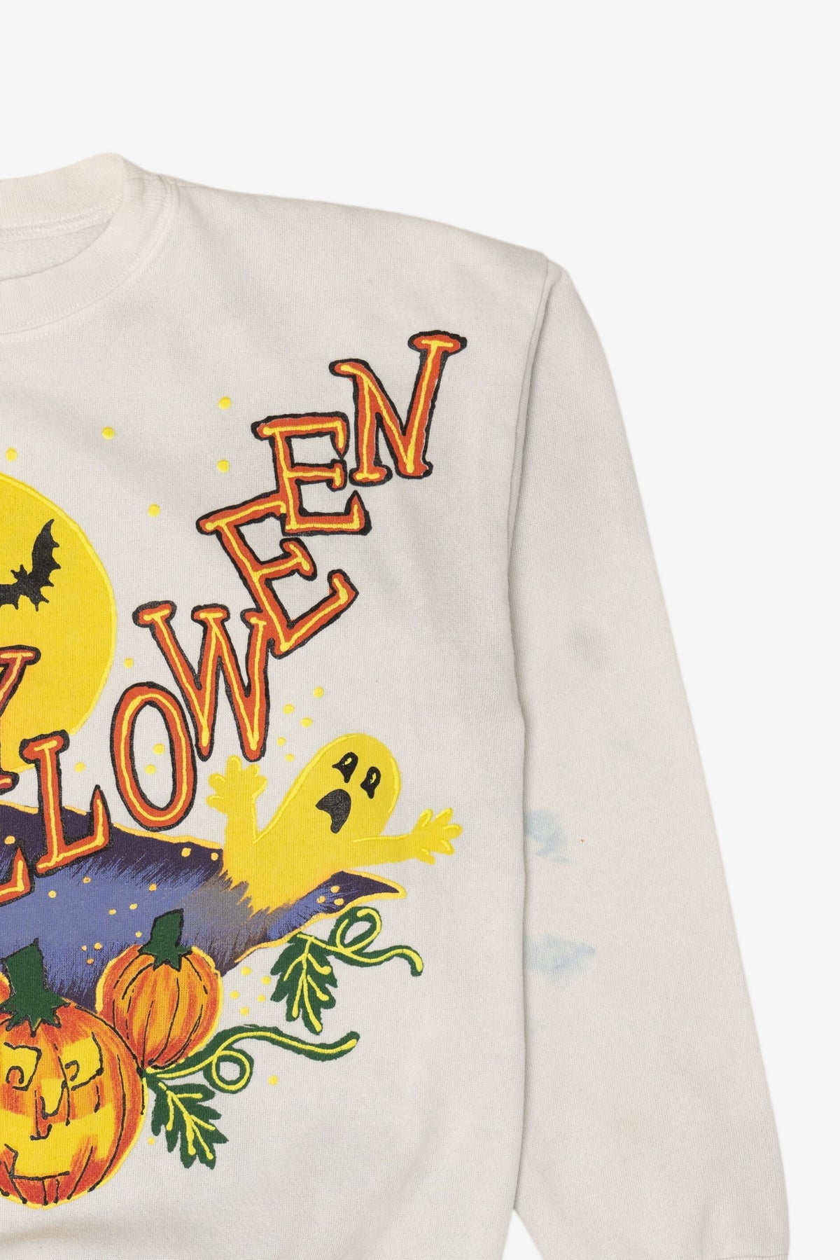 Vintage "Happy Halloween" Ghosts In Pumpkin Field Sweatshirt (1990s)