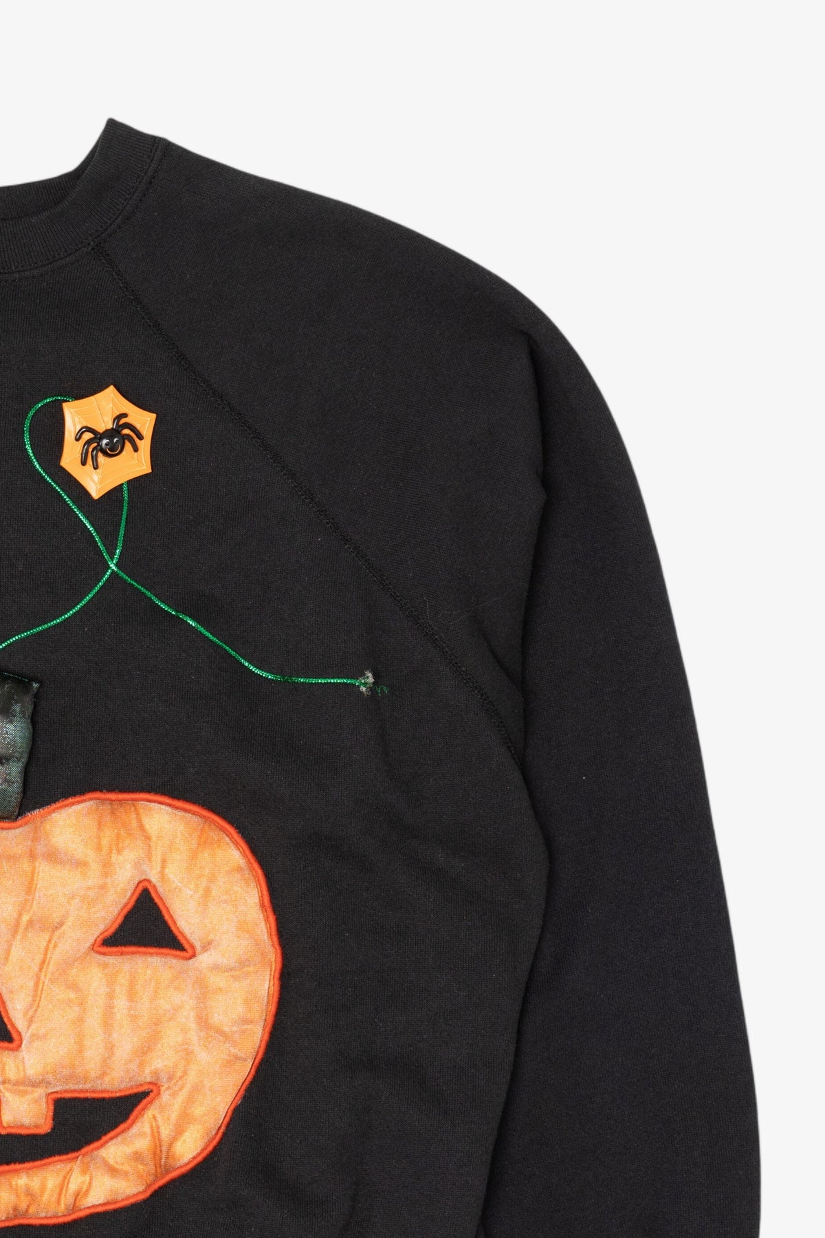 Vintage Jack O Lantern Halloween Raglan Sweatshirt (1990s)