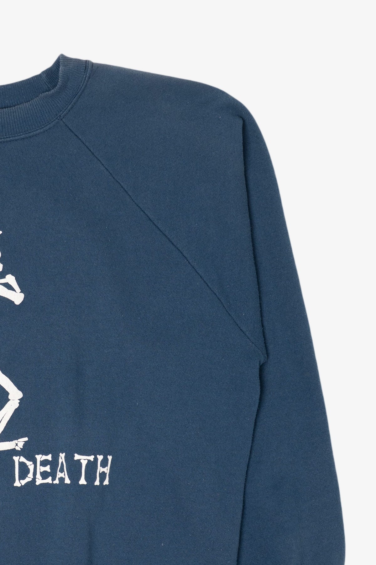 Vintage Embossed "Bored To Death" Funny Raglan Sweatshirt (1990s)