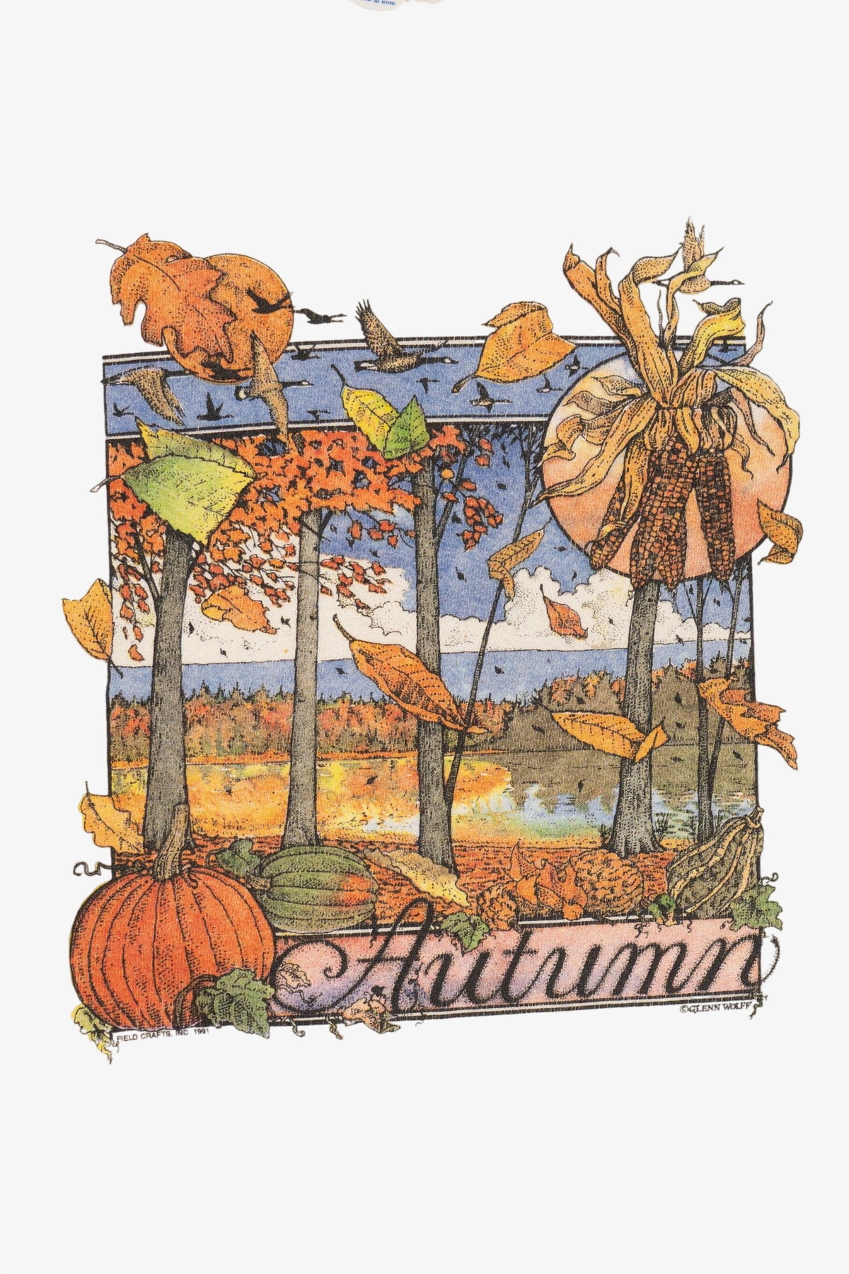 Vintage Autumn Harvest Fall Sweatshirt (1990s)