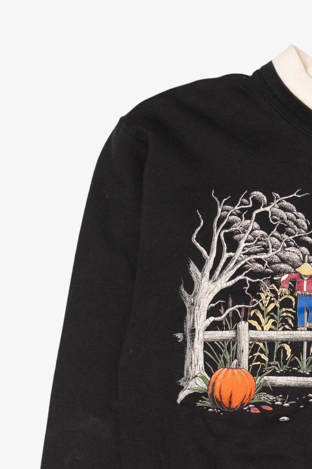 Vintage Scarecrow Field Autumn Harvest Sweatshirt (1990s)